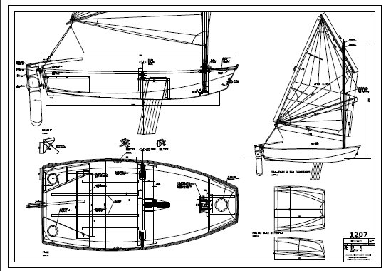 Preview of Plans for "Sinbad" Nesting, Sailing Dinghy